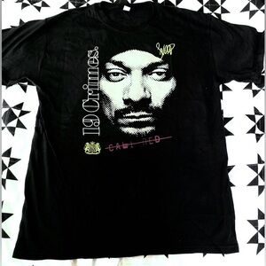 SNOOP DOGG Tshirt Mens’ Sz L Oversized 2020 from 19 Crimes Wine Co Cali Red NEW